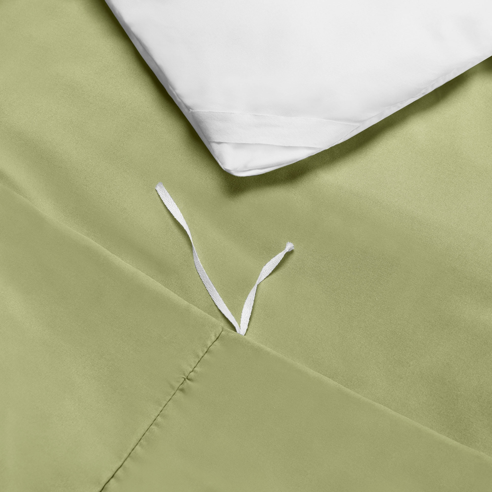 Hearth & Harbor 2-Piece Sage Green Duvet Cover Set, Twin