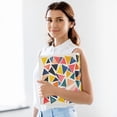 thumbnail image 6 of FORMRS 3 Ring Binder 1.5 inch with Pockets Set of 2 Clip Board 200 Sheets Capacity, Abstract Triangles, 6 of 8