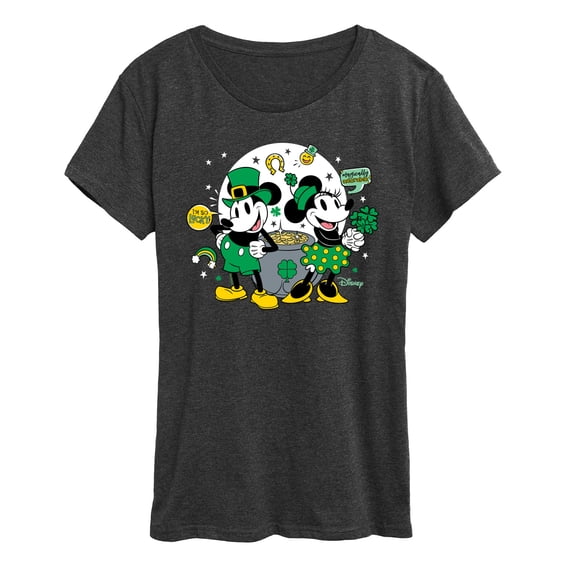 Disney - Mickey and Minnie Pot of Gold - Women's Short Sleeve Graphic T-Shirt