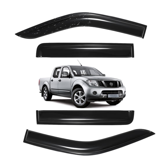 For 2005-2021 Nissan Frontier Crew Cab 4pcs Window Vent Visors Sun Rain Guards