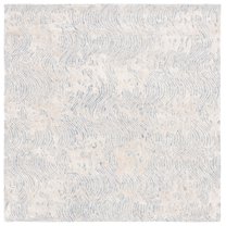 SAFAVIEH Glamour Tashi Abstract Area Rug, Blue/Ivory, 6' x 6' Square