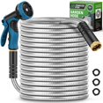 thumbnail image 1 of Boquilla Garden Hose Advinski de acero inoxidable de 30 m con 10 funciones, 1 of 9