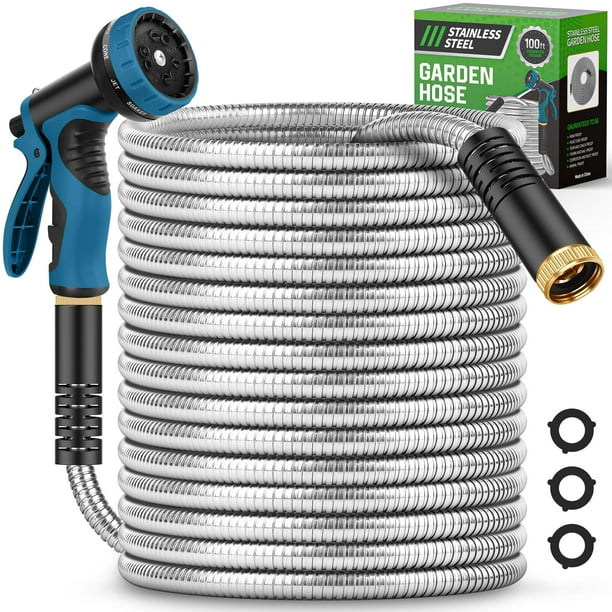 Boquilla Garden Hose Advinski de acero inoxidable de 30 m con 10 funciones