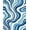 Blue, Pattern 2, variant on ODIKA 6x9 Machine Washable Non-Slip Area Rug, Ocean Wave Ripple Movement Dynamic Surface High Traffic Rug, Blue, 664246