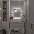 thumbnail image 6 of GODCHAR 28x20 LED Bathroom Mirror, 24V Dual Light Shatterproof Mirror with Anti-Fog, UL Listed, 3 Colors Modern Rectangule, 6 of 10