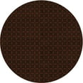 thumbnail image 1 of Ahgly Company Machine Washable Indoor Round Transitional Black Brown Area Rugs, 8' Round, 1 of 7