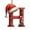 H, variant on Christmas Initial with Red Hat Christmas Tree Ornaments Personalized DIY Christmas 26 Letters Ornaments Christmas Decoration Xmas Tree Hanging Decor(A)