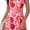 Floral Dark Red, variant on Carlikeit Women's 2026 Summer Floral Sleeveless Mini Dress Boat Neck A-Line Cocktail Party Dress with Pockets Casual Wedding Guest Dress