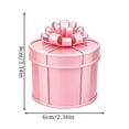 thumbnail image 2 of Round Pink Metal Christmas Decorative Storage Box, 9 Layer Stacking Surprise Gift Set for Holiday Party Favors and Treats, 2 of 3