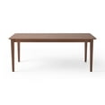 thumbnail image 6 of Noble House Lylah Indoor Rectangular 8 Seat Farmhouse Dining Table, Walnut Finish, 6 of 6