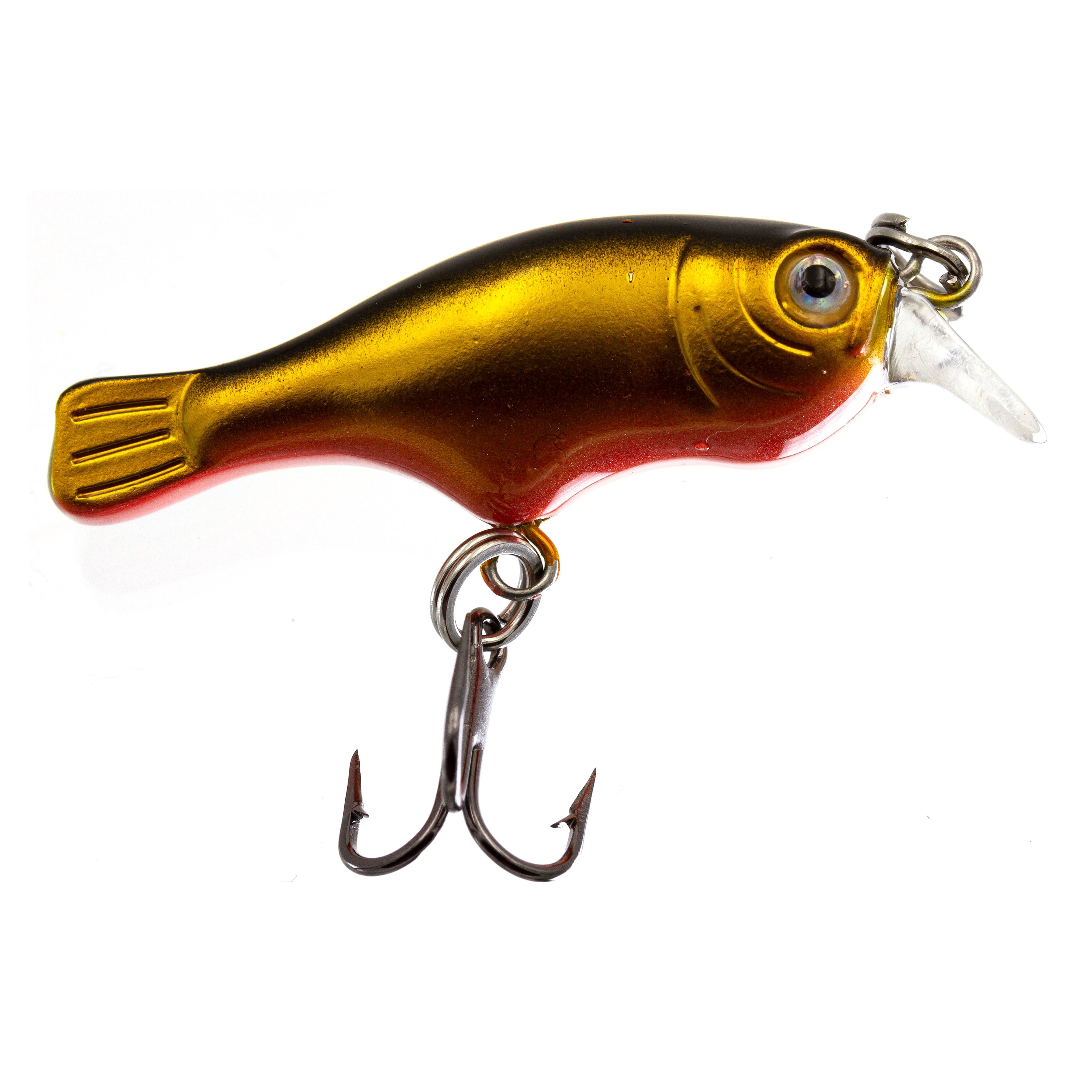 Ozark Trail Freshwater Mini Minnow Fishing Lure, Gold/Black, 1/16 oz