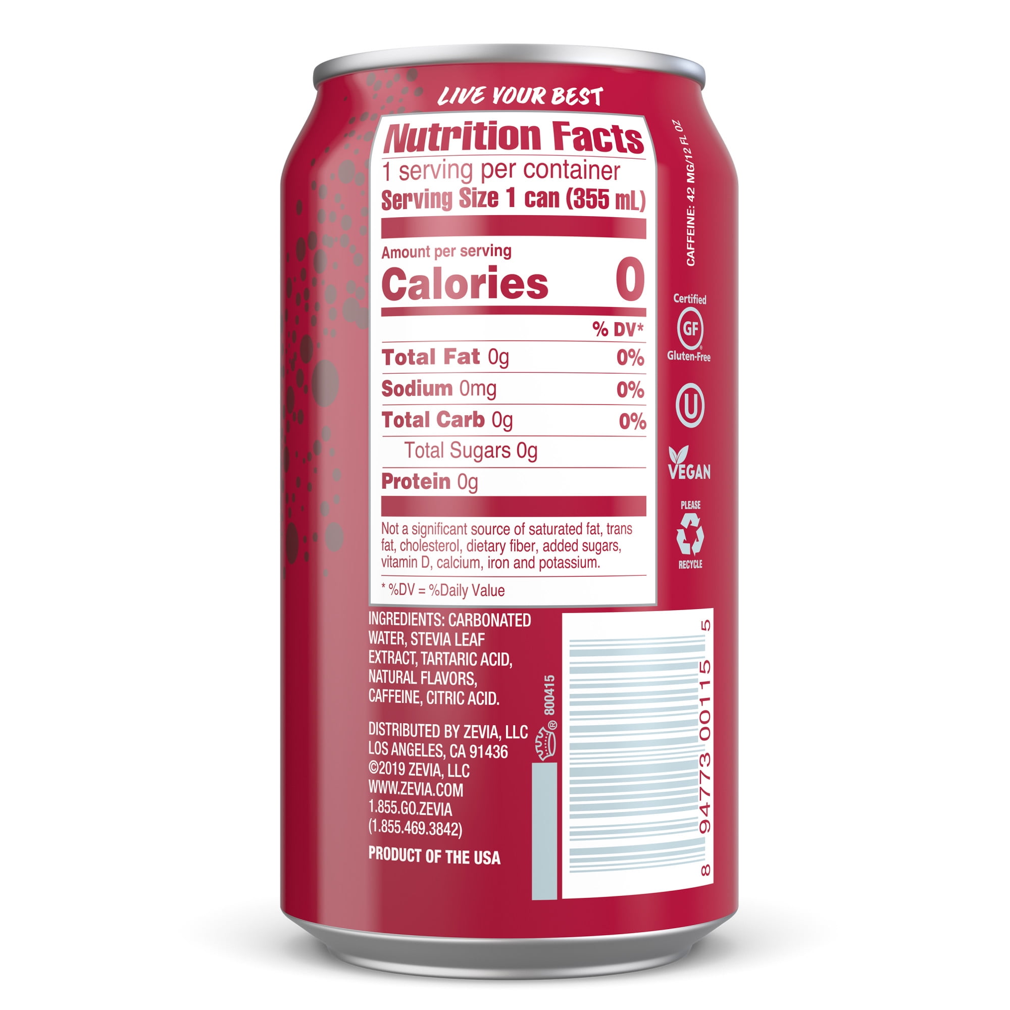 Buy Zevia Zero Sugar Dr. Zevia Soda Pop, 12 fl oz, 24 Pack of Cans