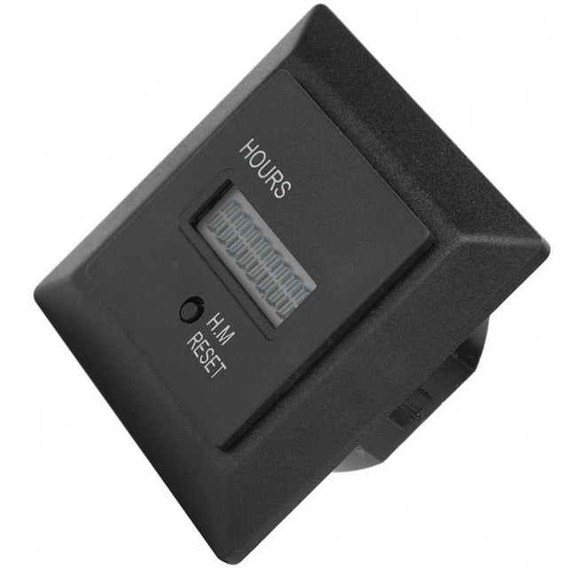 Wchiuoe Reliable Performance Hour Meter, High Accuracy Timer Tools, For Construction Machinery Agricultural Machinery Construction Vehicles Generators
