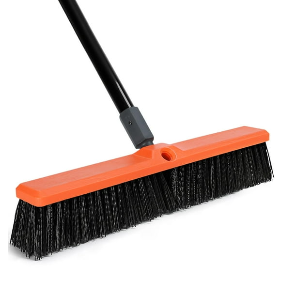 Escoba Push TreeLen Outdoor de 18 pulgadas, resistente, para limpieza