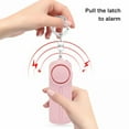 thumbnail image 4 of 130 dB Personal Alarm Pull Point Siren Ring Outdoor Sports Camping Security Survival Self Defense Tools Key Chain For Women Black, 4 of 7
