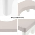 thumbnail image 4 of OUNONA Shower Potty Stool Stool PP Grey 1Pcs Non-slip Simple Structure For Office Use, 4 of 8