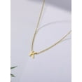 thumbnail image 5 of 1pc Stainless Steel Simple Basic Letter Necklace, 26 Letter Pendant For Unisex, Couple, Birthday Gift, 5 of 5