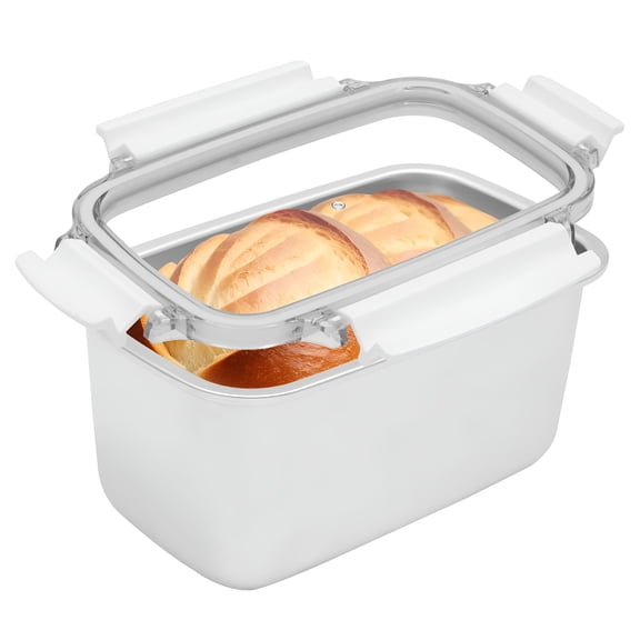 ACDANC 1.4Qt 304 Stainless Steel Loaf Bread Pan with Lid,7.5X4.6X3.5 Inch Deep Loaf Bread Baking Nonstick Pans Airtight Lids for Homemade Meatloaf Sourdough Bread Loaf Pan with Lid