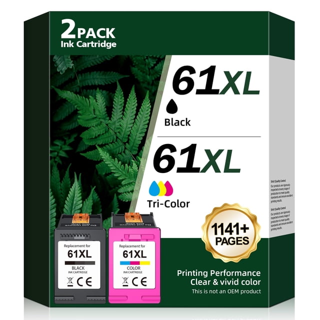 Cartuchos de tinta Inkstellar 61XL negro y color para HP 61