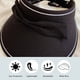 thumbnail image 3 of Sombrero de protección solar con parte superior vacía y ajustable de 55 a 60 cm de circunferencia para mujer, sombrero para el sol de verano para exteriores con lazo, 3 of 6