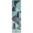 thumbnail image 2 of Addison Rugs Chantille Indoor/Outdoor Transitional Geometric Teal Machine Washable Runner Rug, 2'3" x 7'6", 2 of 8