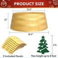 thumbnail image 3 of Stephan Roberts 28 in Christmas Tree Collar, Christmas Tree Cover for Holiday Decor, Metallic Gold, 3 of 9