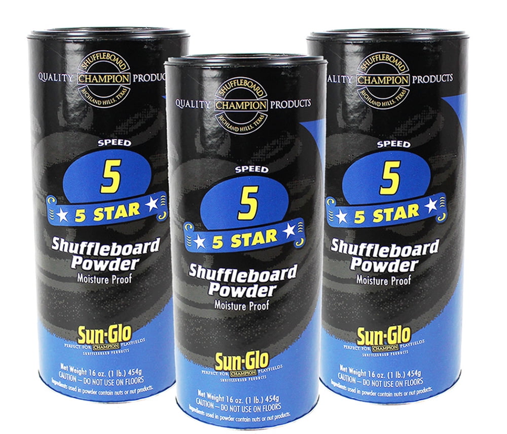 6 pack Sun Glo Shuffleboard  powder wax 6 speed 