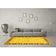 thumbnail image 3 of Ahgly Company Indoor Rectangle Abstract Yellow Modern Area Rugs, 6' x 9', 3 of 4