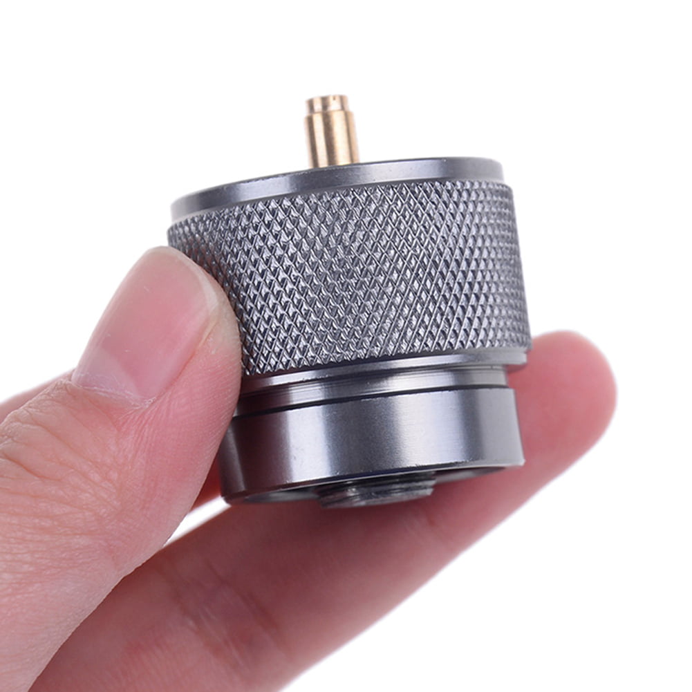 1LB Adapter Camping Propane Small Gas Tank Adapter Input Lindal Output Stove One 