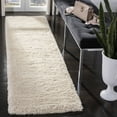 thumbnail image 2 of SAFAVIEH Royal Hartley Solid Plush Shag Runner Rug, Beige, 2' x 8', 2 of 5