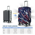 thumbnail image 6 of Fotbe Red White Blue Fireworks 1 Luggage Cover Protector,Suitcase Protector,Scratch and Dirt Resistant,Fits 18-32 Inch Luggage-Small, 6 of 9