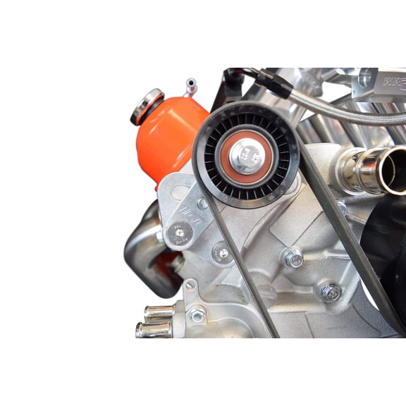 ICT Billet LS1 Manual Belt Tensioner w/Pulley - Compatible with 1998 1999 2000 2001 2002 Camaro Z28 SS Firebird Formula Trans Am WS6 LS LS2 GTO Aluminum 551617X-2