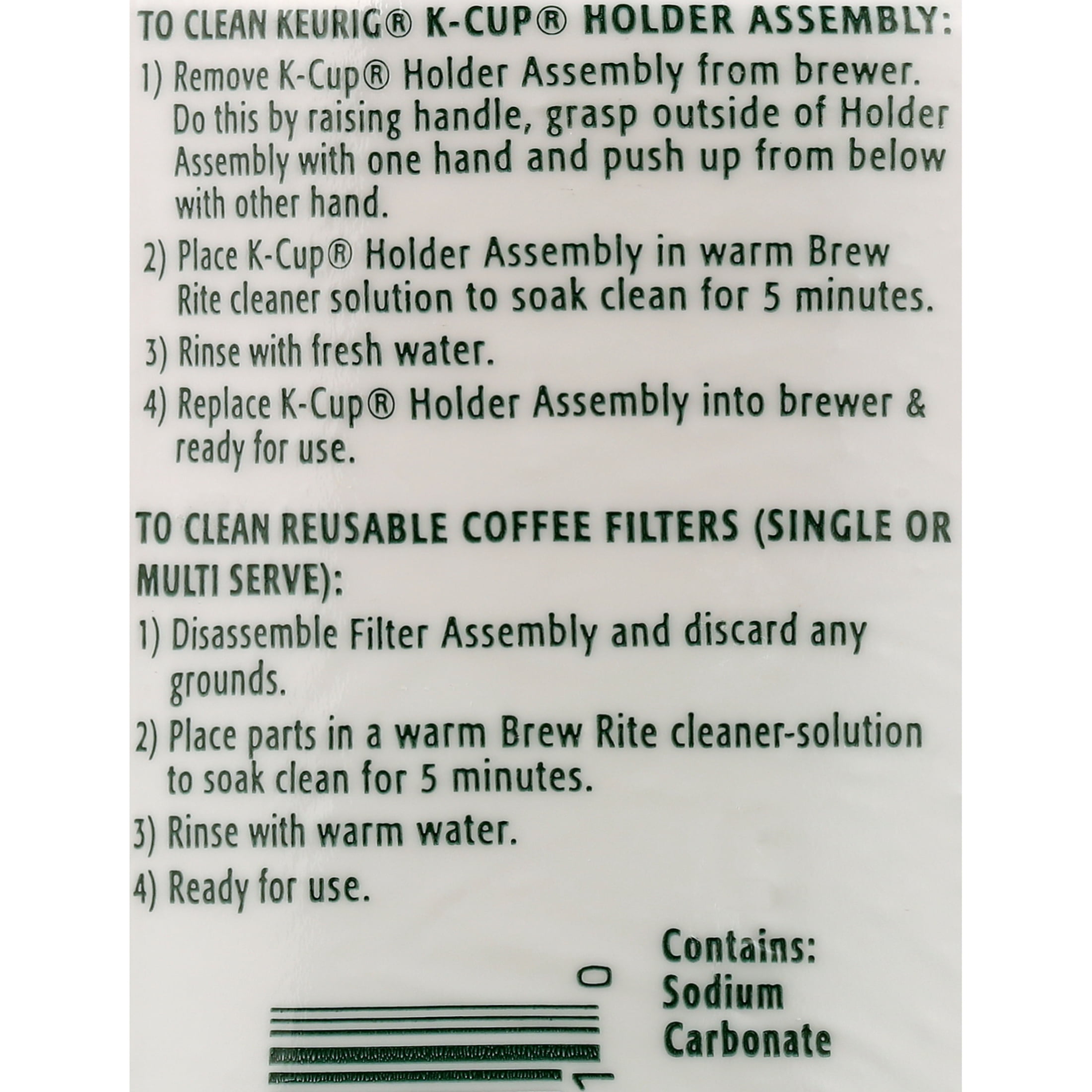 Brew Rite Coffee Maker Cleaner And Descaler For Espresso Machines And Drip Coffeemakers