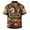250 US Shirt, Color No. 1, variant on Men's Flamingo Tropical Palm Leaf Print Short Sleeve Button Down Hawaiian Shirt, Casual Summer Beach Aloha Vacation Shirts Suitable for summer beach outings