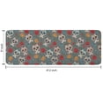 thumbnail image 7 of Gray Flower Skull Pattern Kitchen Rug Mat,Kitchen Runner Rugs Non Skid Washable,Decorative Kitchen Floor Mats for Kitchen,Sink,Laundry,17"x47.2", 7 of 7