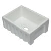 thumbnail image 6 of ALFI brand AB2418HS-W 24 inch White Reversible Smooth / Fluted Single Bowl Fireclay Farm Sink, 6 of 12