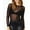 96#Black, variant on Ftwytp Lace Tops for Women Long Sleeve Mesh Top Mock Neck Sheer See Through Floral Lace Tops 2024