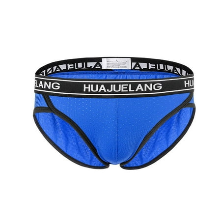 

AnuirheiH Men s Lingerie Sexy Solid Color Low Waist Briefs Underpants On Sale
