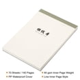 thumbnail image 3 of Uxcell 4"x6" Writing Pad Ruled Notebook Lined Legal Pad Scratch Pad with 70 Sheets, 3 of 5