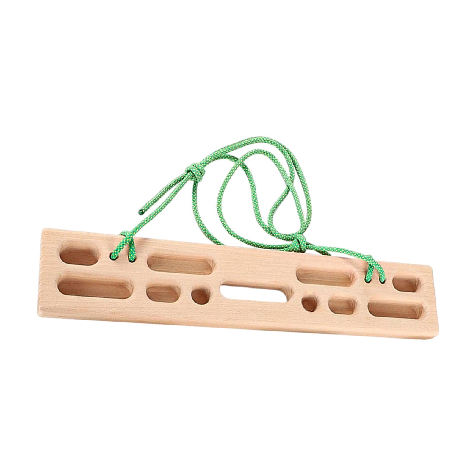 Colaxi Climbing Pull Fingerboard Building Core Strength Wooden 50cmx10cm for Climbers Indoor Beginners