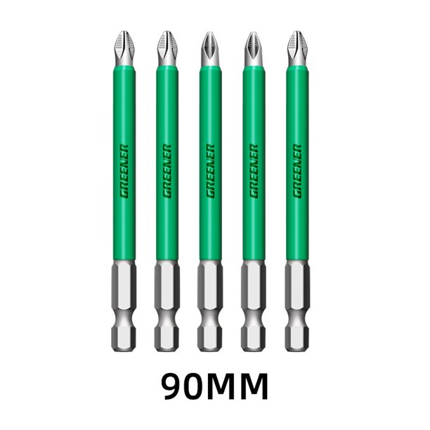 Brocas cruzadas antideslizantes de 90mm y 150mm, cabeza de lote PH2, juego de destornilladores S2, cabeza de lote de viento magnético fuerte