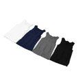 thumbnail image 4 of Camiseta interior de compresión para hombre Nikou 4 piezas control de abdomen reafirmante negro blanco azul gris M, 4 of 15