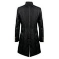 thumbnail image 4 of Kiplyki Clothes Men's Coat Medieval Standing Collar Court Clothing Standing Collar Slim Coat, 4 of 7