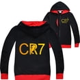 thumbnail image 4 of Ropa de la serie CR7 para niños, camiseta con capucha de otoño y verano, chándal para niñas, conjunto de Sudadera con capucha y pantalones, pijamas para niños, 4 of 4