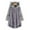 Gray, variant on AOOCHASLIY 2023 Women Winter Coat Fashion Women's Button V-Neck Pullover Tops Long Sleeve Hooded Blouse Ciat