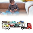 thumbnail image 1 of Transport Truck Toy, Vivid Alloy Carrier Truck Model For Model Toy Red, With New Type Engineering Vehicle, 1 of 8