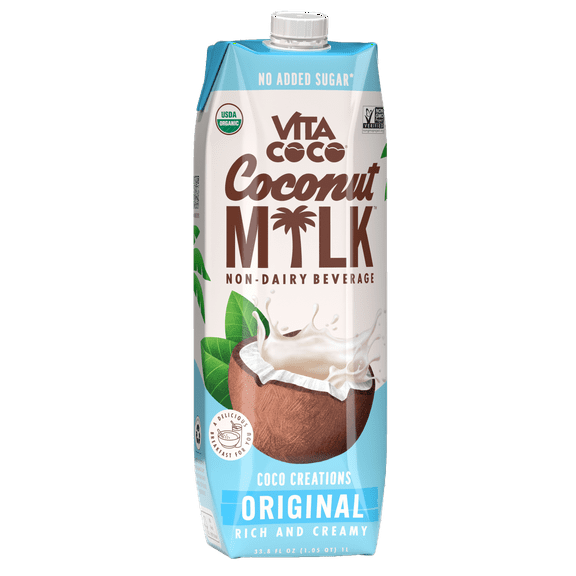 Vita Coco Coconut Milk, Rich & Creamy Non-Dairy Beverage, Original, 33.8 fl oz