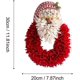 thumbnail image 2 of Navidad Pueblo Guirnalda Decoraciones Pegar Ventana Pegar Pegatinas Fiesta Compatible con Adorno para el Hogar Decoración de Mesa Regalo de Navidad Año Nuevo 1 pieza rojo, 2 of 5