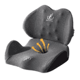 thumbnail image 1 of Cojín De Asiento De Coche Y Almohada De Soporte Lumbar Gris, 1 of 5