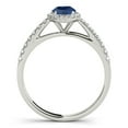 thumbnail image 2 of Mauli Jewels Engagement Rings for Women 0.80 Carat Tanzanite And Diamond Bridal Set 4-prong 10K White Gold, 2 of 5